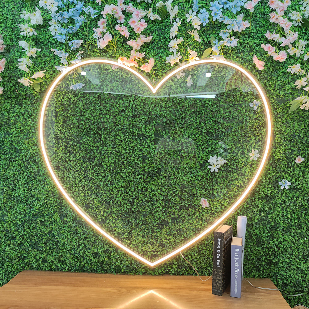 Led neon sign - Led neon bord - op maat gemaakt - custom - meerdere kleuren - figure(s) - Minimalist Heart led neon sign