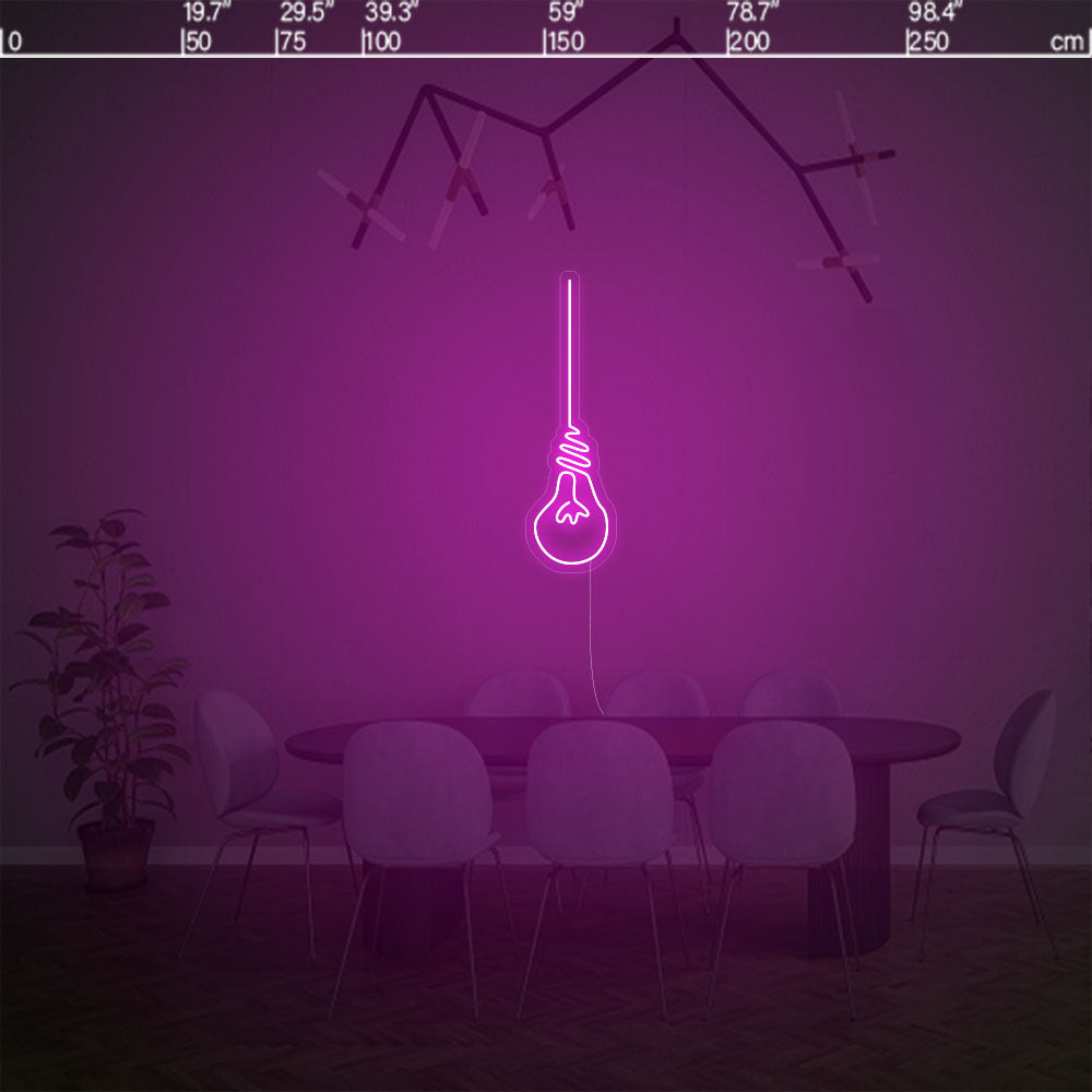 Led neon sign - Led neon bord - op maat gemaakt - custom - meerdere kleuren - figure(s) - Light bulb led neon sign