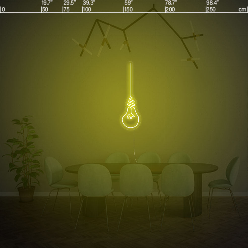 Led neon sign - Led neon bord - op maat gemaakt - custom - meerdere kleuren - figure(s) - Light bulb led neon sign