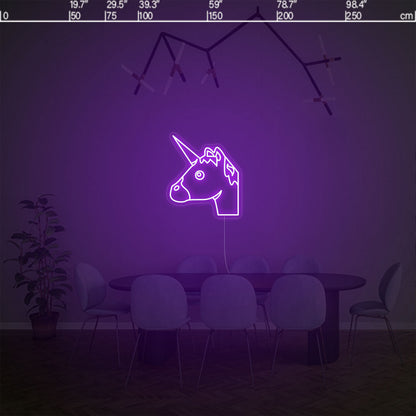 Led neon sign - Led neon bord - op maat gemaakt - custom - meerdere kleuren - figure(s) - Unicorn led neon sign 